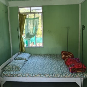 Shared bed in Gogamukh - Dhakuakhana Road, Ghilamora Upper Assam Division, India - with :Name